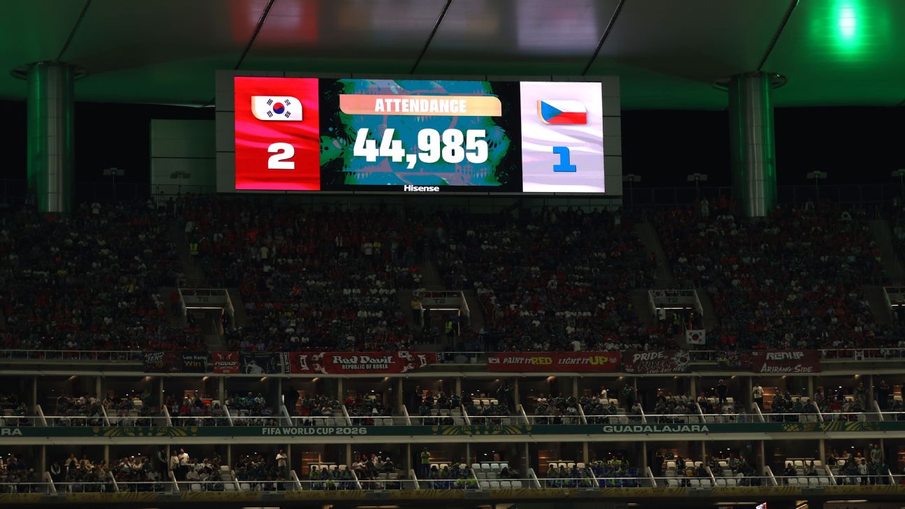 FIFA为韩国战捷克出席人数辩护：44985人数据遭质疑